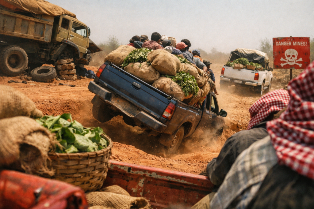 90年代のタイ国境からシェムリアップへの悪路